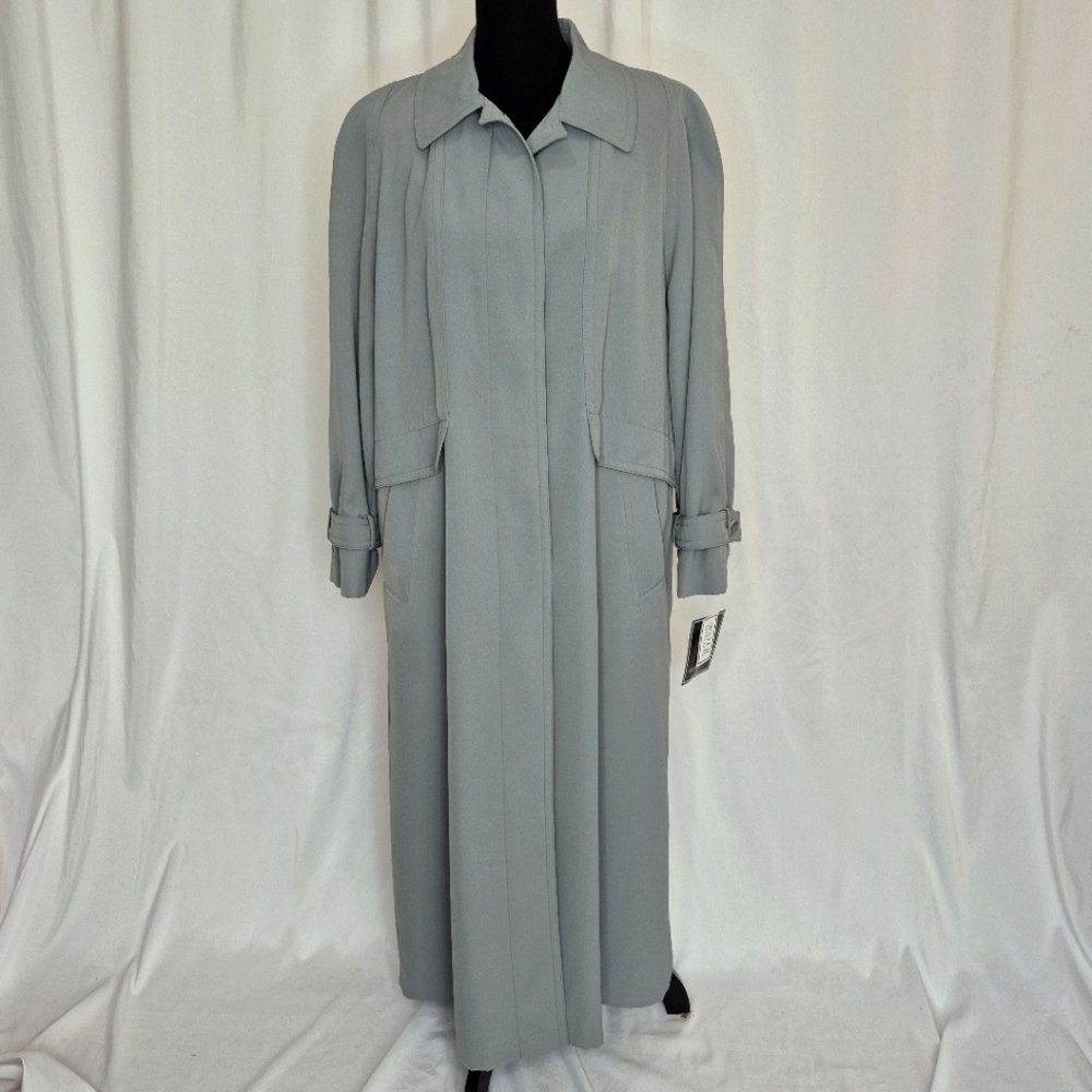 Gallery Vintage Elegant Long-Length Trench Coat - Size L